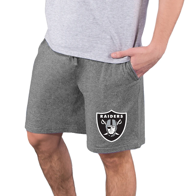 Men's Concepts Sport Charcoal Las Vegas Raiders Quest Knit Jam Shorts