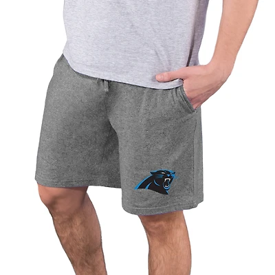 Men's Concepts Sport  Charcoal Carolina Panthers Quest Knit Jam Shorts