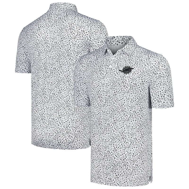 Men's Antigua White Miami Dolphins Motion Polo