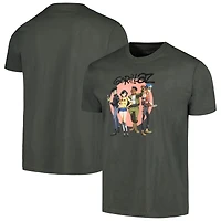 Unisex  Charcoal Gorillaz Group Circle Rise T-Shirt