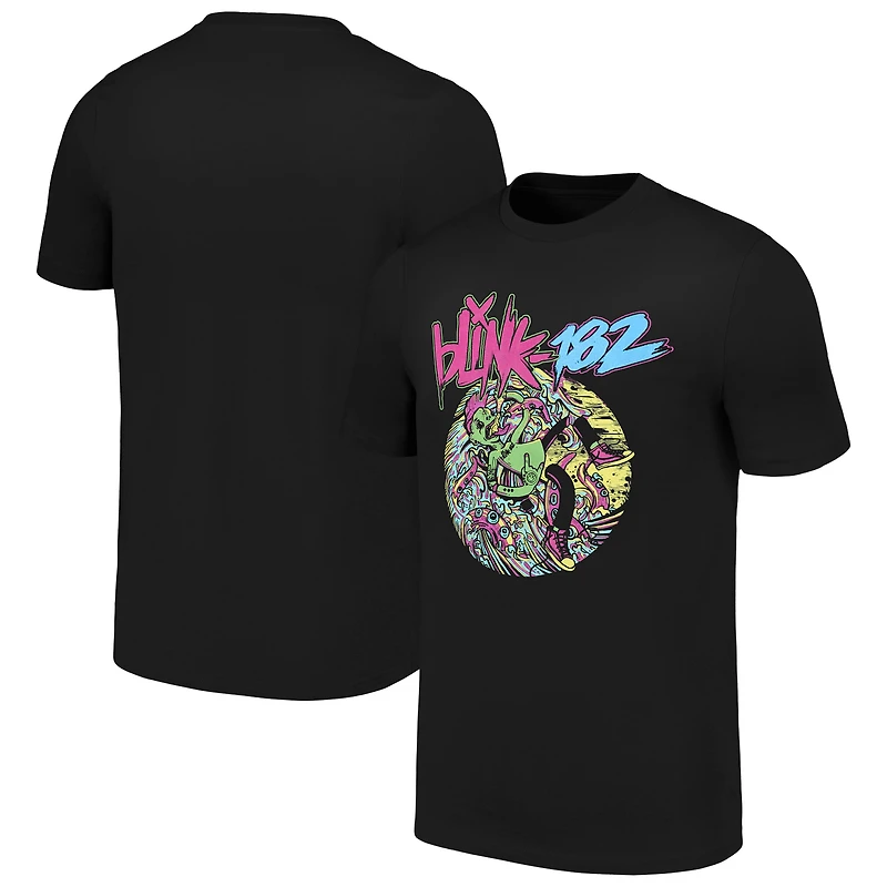 Unisex  Black Blink-182 Overboard Event T-Shirt