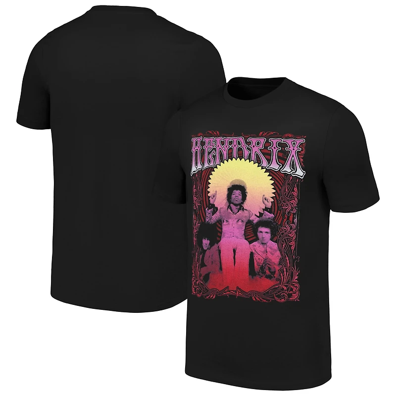 Unisex  Black Jimi Hendrix Karl Ferris Wheel T-Shirt