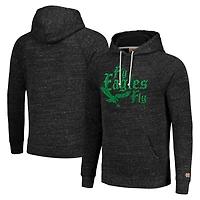 Unisex Homage  Charcoal Philadelphia Eagles Hyperlocal Raglan Pullover Hoodie