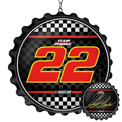 Joey Logano 19" Bottle Cap Wall Art Dangler