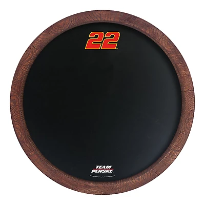 Joey Logano 20.25'' Faux Barrel Top Sign