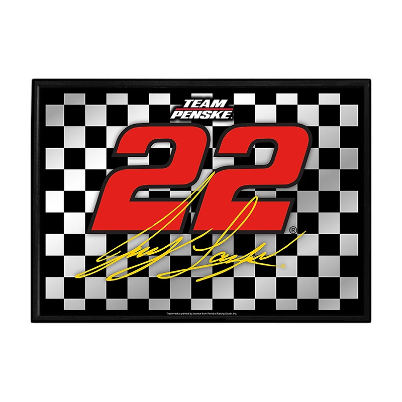 Joey Logano 19" x 27" Framed Mirrored Wall Sign