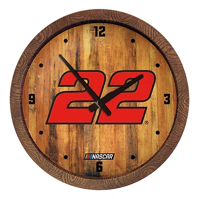 Joey Logano 20.25" Barrel Top Wall Clock