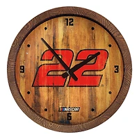 Joey Logano 20.25" Barrel Top Wall Clock