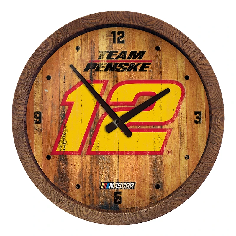 Ryan Blaney 20.25" Barrel Top Wall Clock