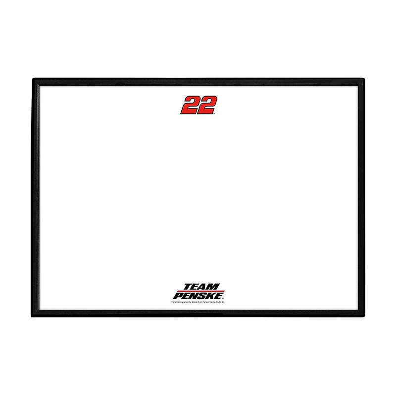Joey Logano 27" x 19" Framed Dry Erase Board
