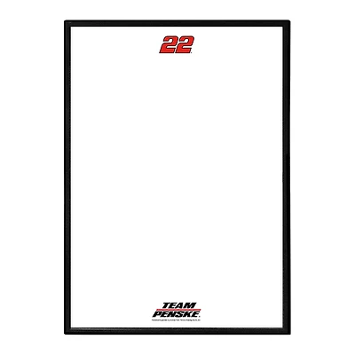 Joey Logano 19" x 27" Framed Dry Erase Board