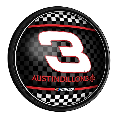 Austin Dillon 18'' Round Slimline Illuminated Wall Sign