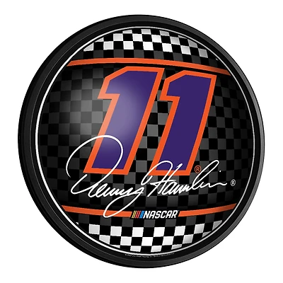 Denny Hamlin 18'' Round Slimline Illuminated Wall Sign