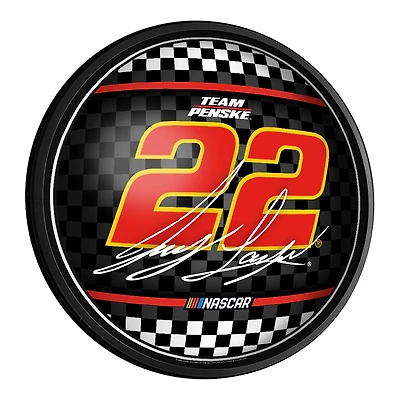 Joey Logano 18'' Round Slimline Illuminated Wall Sign