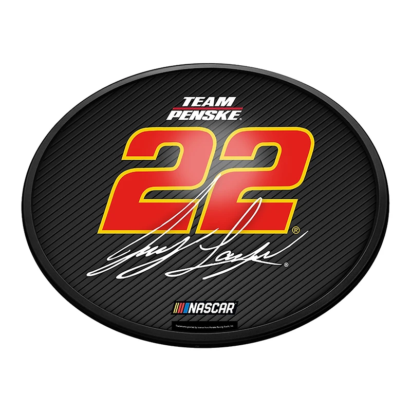 Joey Logano 18'' Round Slimline Illuminated Wall Sign