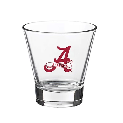 Alabama Crimson Tide 12oz. Slant Vault Rock Glass