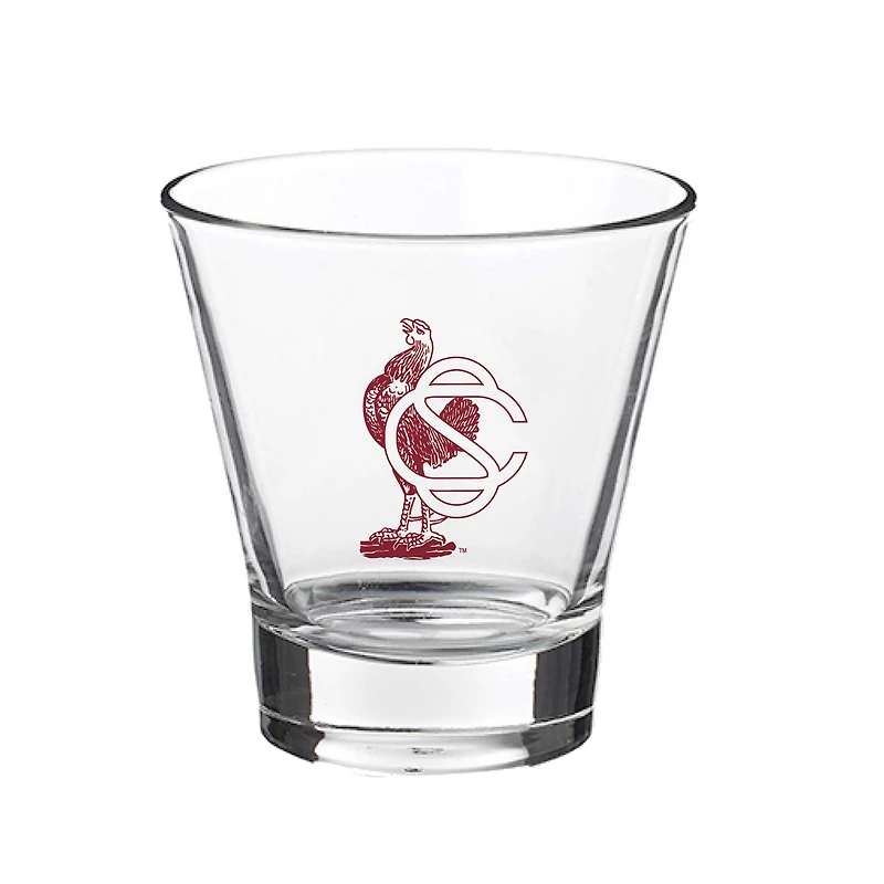 South Carolina Gamecocks 12oz. Slant Vault Rock Glass