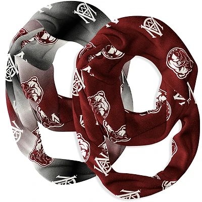 Vive La Fete  Alabama A&M Bulldogs Two-Piece Infinity Scarves Set