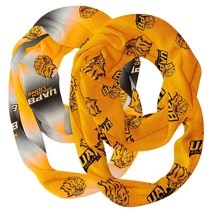 Vive La Fete  Arkansas Pine Bluff Golden Lions Two-Piece Infinity Scarves Set