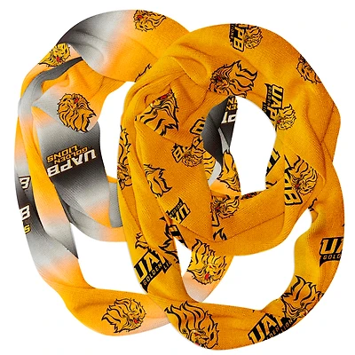 Vive La Fete  Arkansas Pine Bluff Golden Lions Two-Piece Infinity Scarves Set