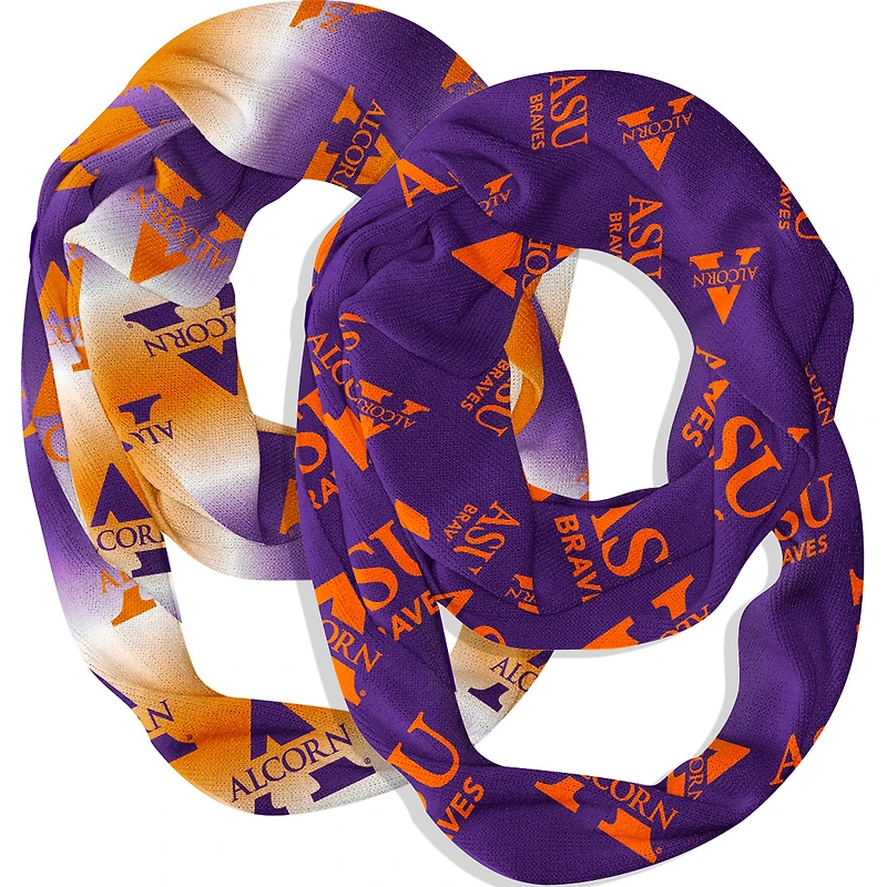 Vive La Fete  Alcorn State Braves Two-Piece Infinity Scarves Set