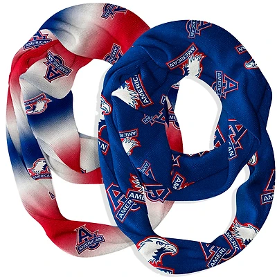 Vive La Fete  American University Eagles Two-Piece Infinity Scarves Set