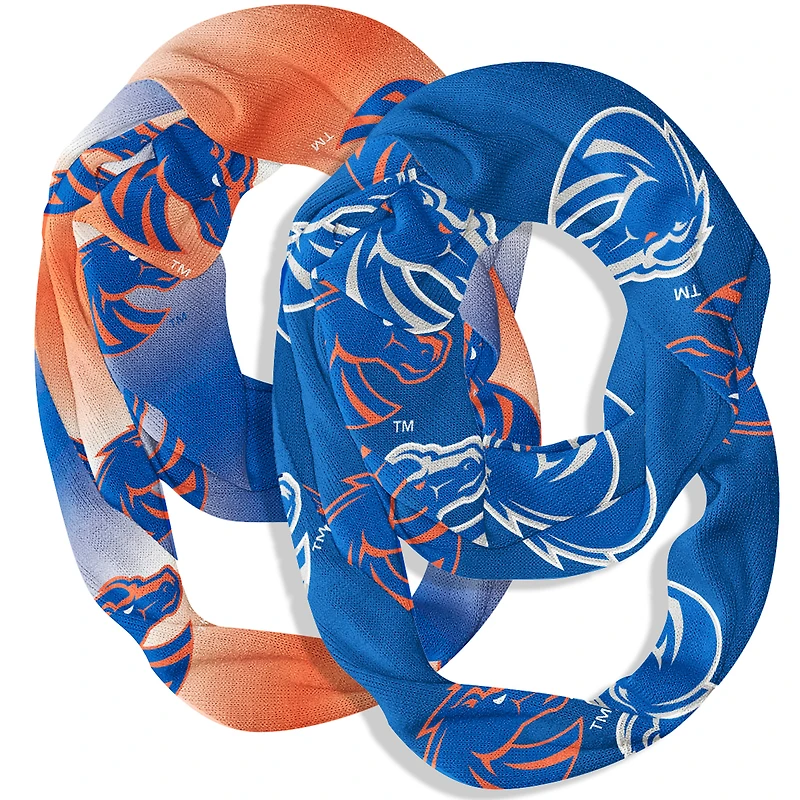 Vive La Fete  Boise State Broncos Two-Piece Infinity Scarves Set