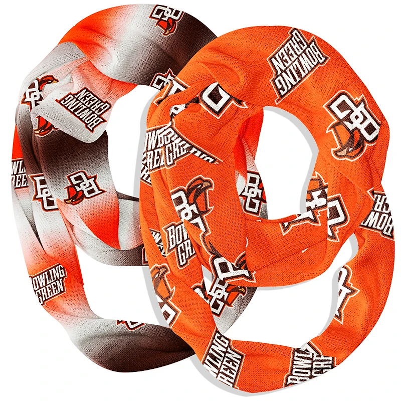 Vive La Fete  Bowling Green St. Falcons Two-Piece Infinity Scarves Set