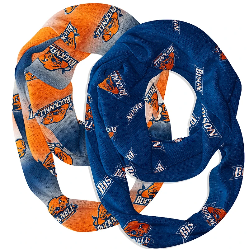 Vive La Fete  Bucknell Bison Two-Piece Infinity Scarves Set