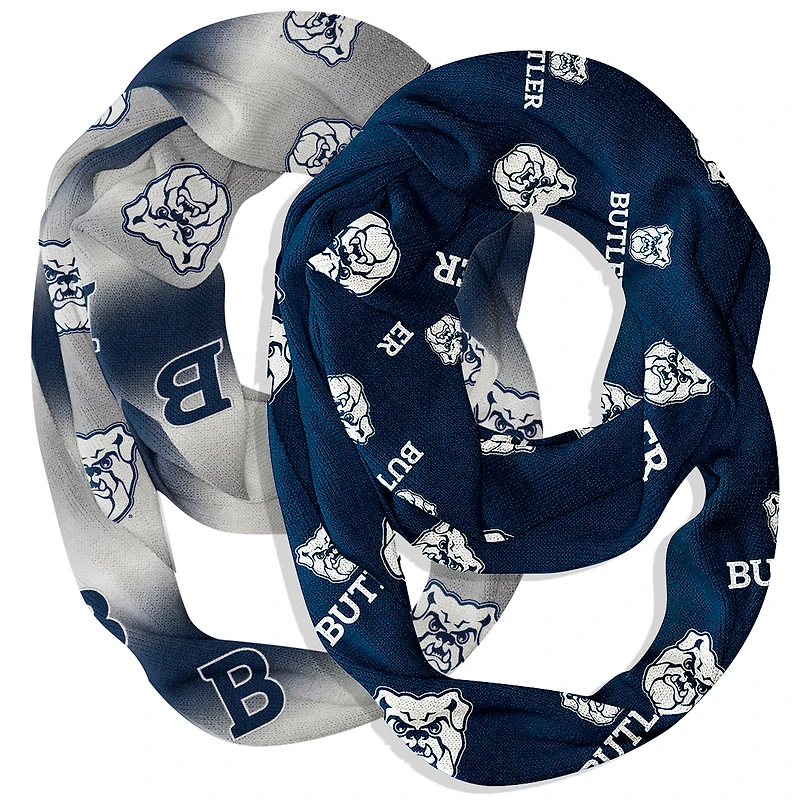 Vive La Fete  Butler Bulldogs Two-Piece Infinity Scarves Set