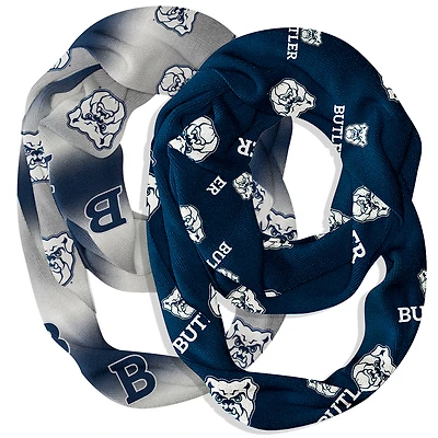 Vive La Fete  Butler Bulldogs Two-Piece Infinity Scarves Set