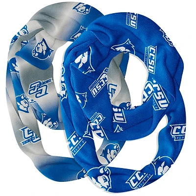 Vive La Fete  Central Connecticut State Blue Devils Two-Piece Infinity Scarves Set