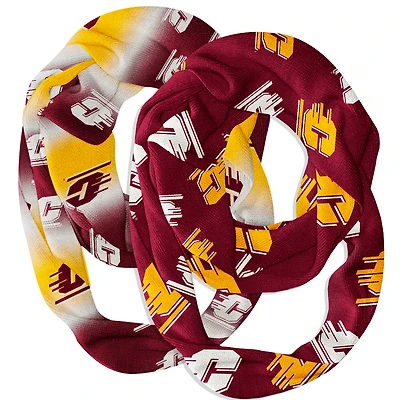 Vive La Fete  Central Michigan Chippewas Two-Piece Infinity Scarves Set