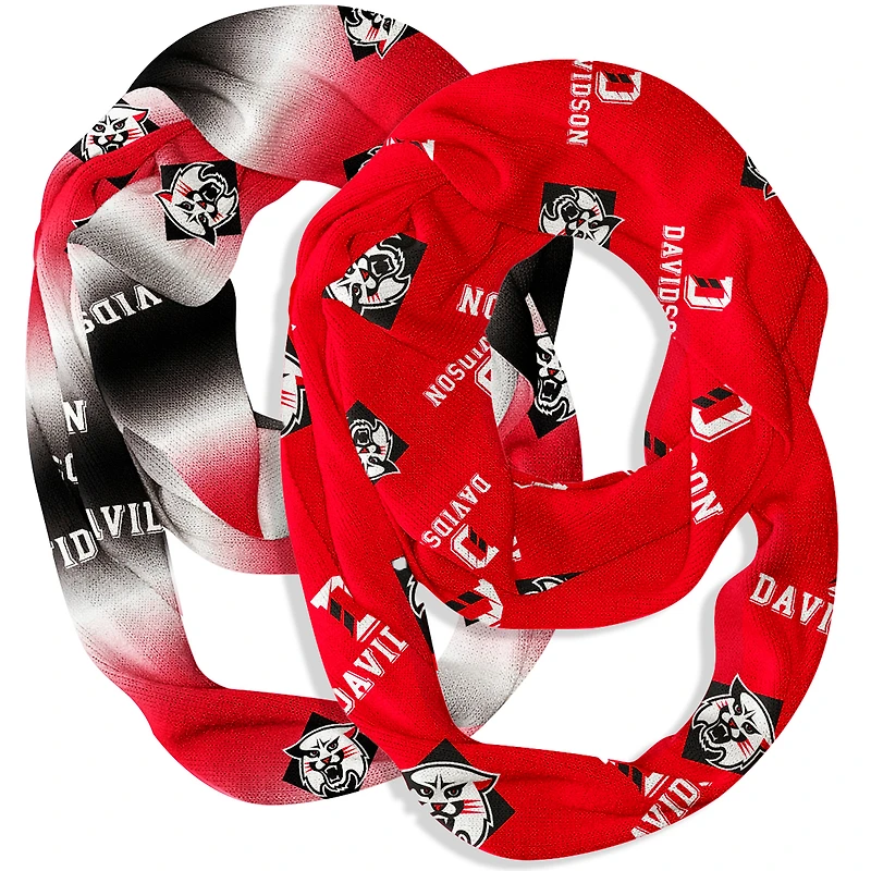 Vive La Fete  Davidson Wildcats Two-Piece Infinity Scarves Set