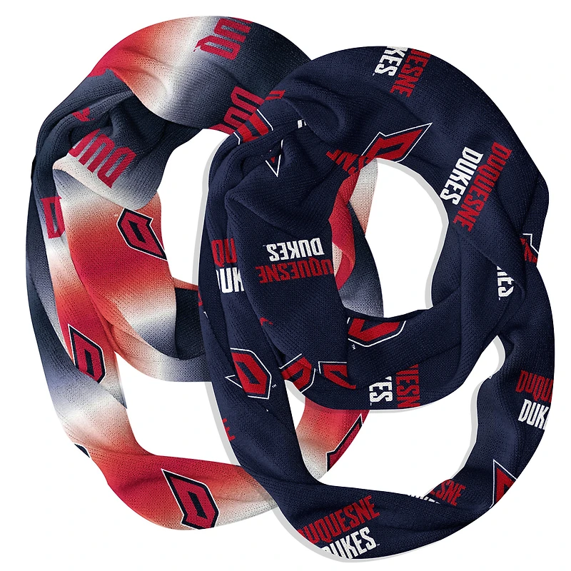 Vive La Fete Duquesne Dukes Two-Piece Infinity Scarves Set