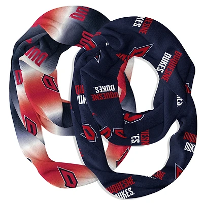 Vive La Fete  Duquesne Dukes Two-Piece Infinity Scarves Set