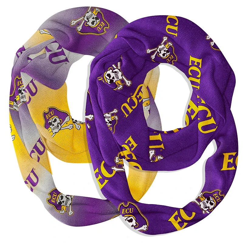 Vive La Fete  ECU Pirates Two-Piece Infinity Scarves Set