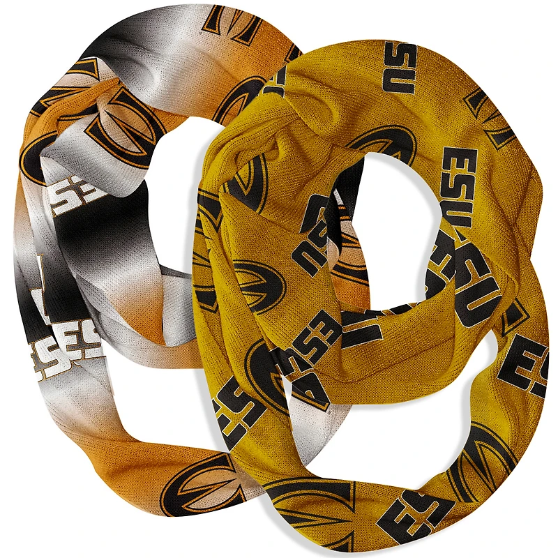 Vive La Fete Emporia State Hornets Two-Piece Infinity Scarves Set