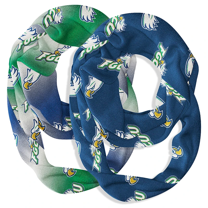 Vive La Fete  Florida Gulf Coast Eagles Two-Piece Infinity Scarves Set