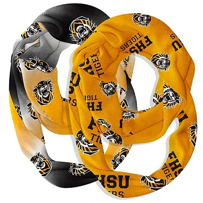 Vive La Fete  Fort Hays State Tigers Two-Piece Infinity Scarves Set