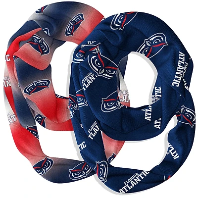 Vive La Fete Florida Atlantic Owls Two-Piece Infinity Scarves Set