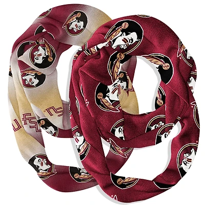 Vive La Fete  Florida State Seminoles Two-Piece Infinity Scarves Set