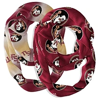 Vive La Fete  Florida State Seminoles Two-Piece Infinity Scarves Set