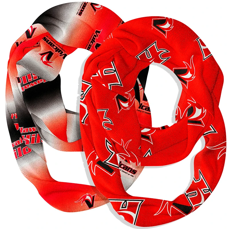 Vive La Fete  Hawaii Hilo Vulcans Two-Piece Infinity Scarves Set
