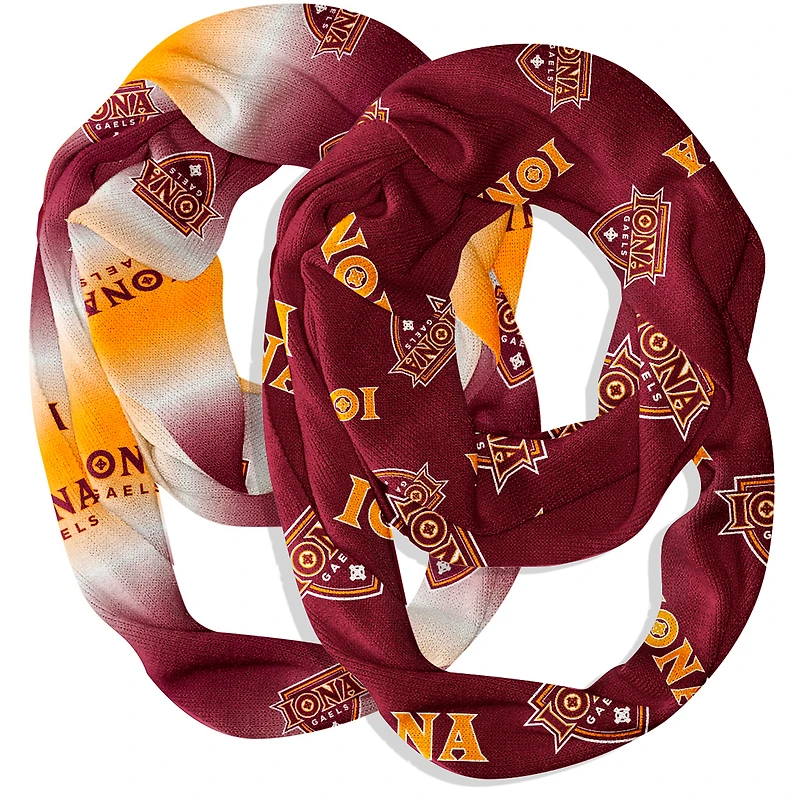 Vive La Fete  Iona University Gaels Two-Piece Infinity Scarves Set