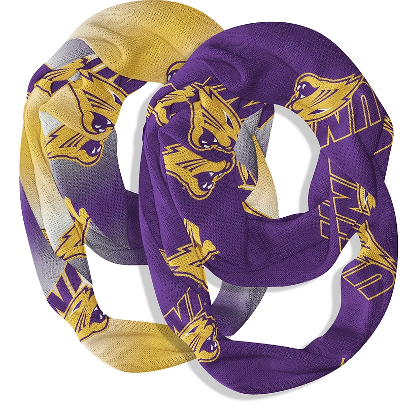 Vive La Fete  Northern Iowa Panthers Two-Piece Infinity Scarves Set