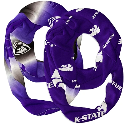 Vive La Fete  Kansas State Wildcats Two-Piece Infinity Scarves Set