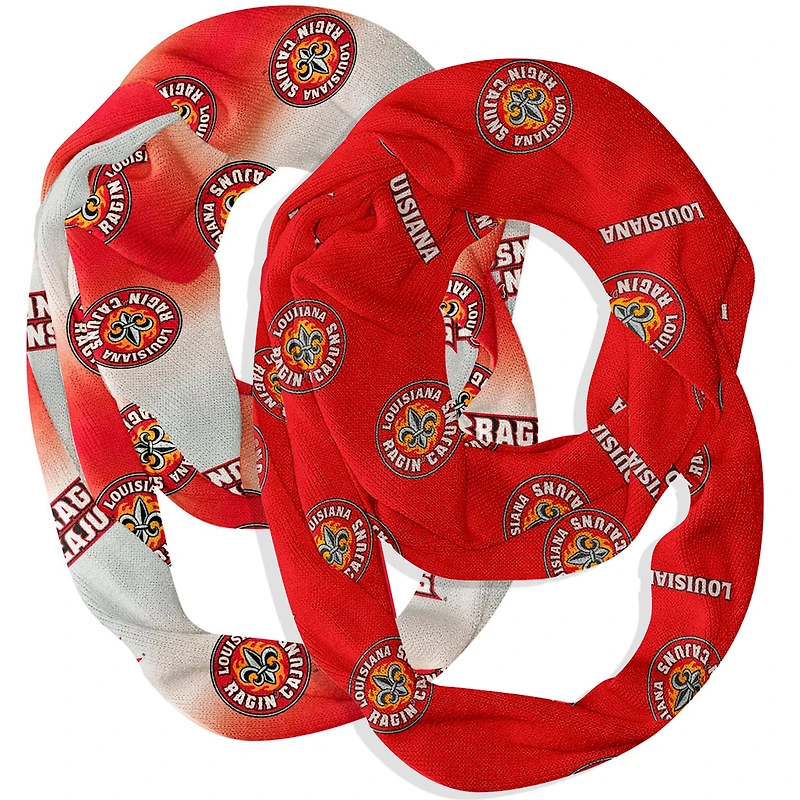 Vive La Fete  Louisiana Ragin' Cajuns Two-Piece Infinity Scarves Set