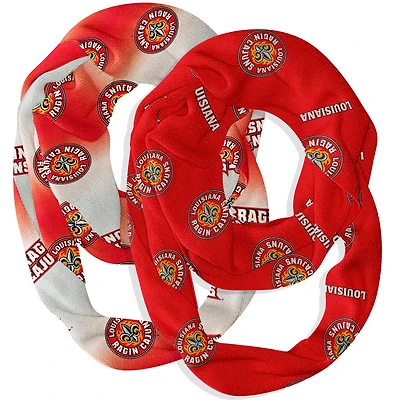 Vive La Fete  Louisiana Ragin' Cajuns Two-Piece Infinity Scarves Set