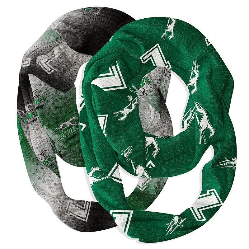 Vive La Fete  Loyola Greyhounds Two-Piece Infinity Scarves Set